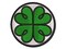 Four Leaf Lucky Clover Tribal Celtic Knot Multi-Color Embroidered Iron-On or Hook & Loop Patch Applique